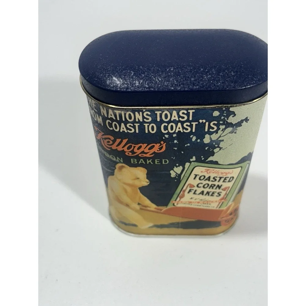 1984 Kellogg's Corn Flakes The Original And Best Tin Made England Kong Vintage
